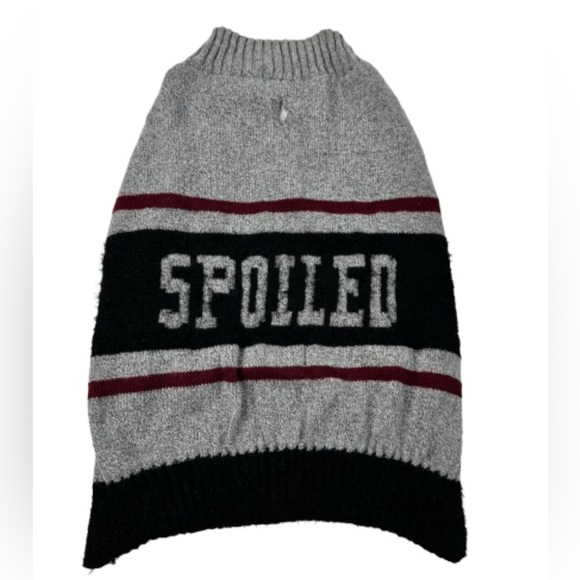 Gray and Black Dog Sweater - Picture 1 of 5